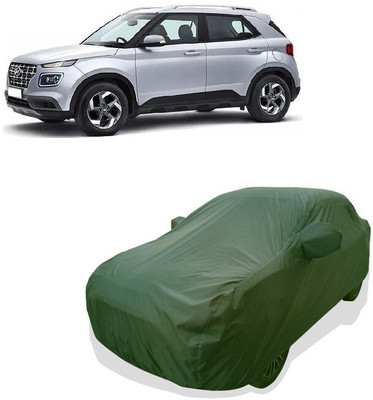 Tricway Car Cover For Hyundai Venue SX 1.4 CRDi Dual Tone (With Mirror Pockets)(Green)