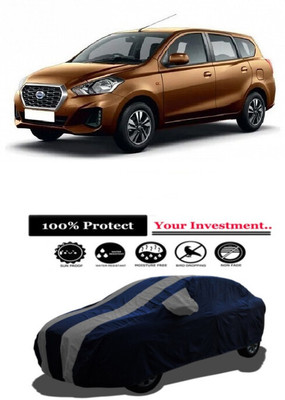 Amexride Car Cover For Datsun Go Plus A Option Petrol (With Mirror Pockets)(Grey)