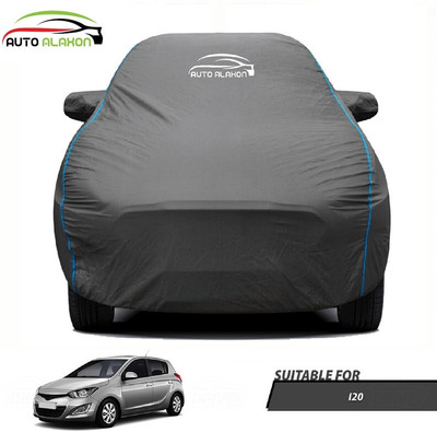 AUTO ALAXON Car Cover For Hyundai i20 (With Mirror Pockets)(Black)