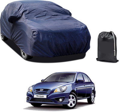 PAGORA Car Cover For Hyundai Verna Transform (With Mirror Pockets)(Blue)
