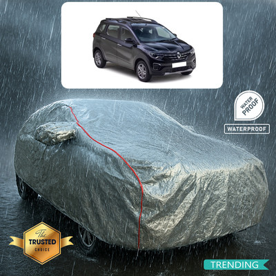 PAGORA Car Cover For Renault Triber RXE (With Mirror Pockets)(Silver, Red)