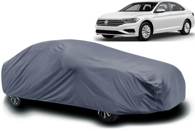 AXLOZ Car Cover For Volkswagen Jetta (With Mirror Pockets)(Grey)