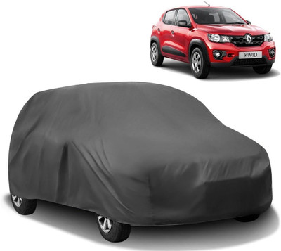 HMS Car Cover For Renault Kwid (Without Mirror Pockets)(Grey)