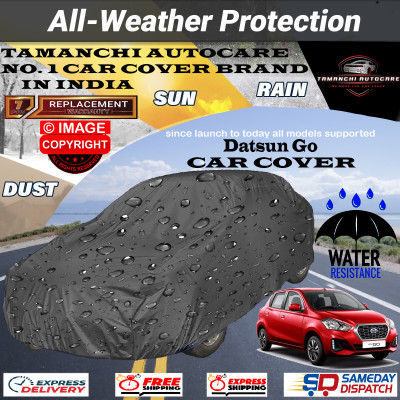 Tamanchi Autocare Car Cover For Datsun Go(Grey)