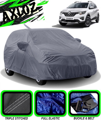 AXLOZ Car Cover For Renault Triber (With Mirror Pockets)(Grey)