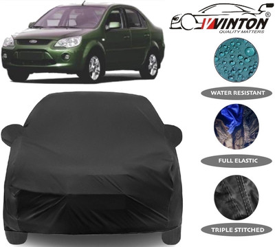 V VINTON Car Cover For Ford Fiesta (With Mirror Pockets)(Black)