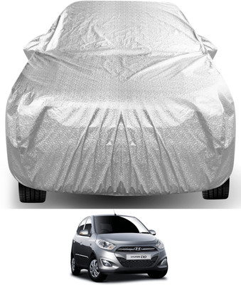 Auto Hub Car Cover For Hyundai Grand i10 (With Mirror Pockets)(Silver)