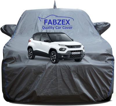 FABZEX Car Cover For Tata Punch (With Mirror Pockets)(Grey, For 2021, 2022, 2023, 2024 Models)