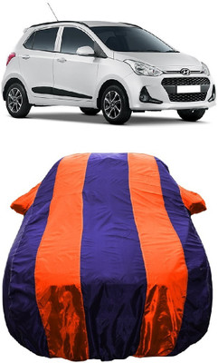 Wegather Car Cover For Hyundai Grand i10 Magna AT (With Mirror Pockets)(Orange)