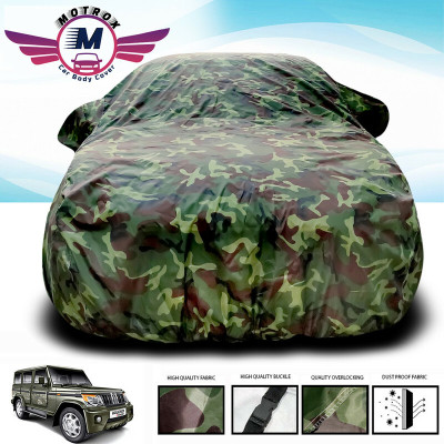 MoTRoX Car Cover For Mahindra Bolero (Without Mirror Pockets)(Green)