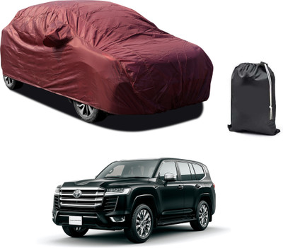 PAGORA Car Cover For Toyota Land Cruiser VX (With Mirror Pockets)(Maroon)