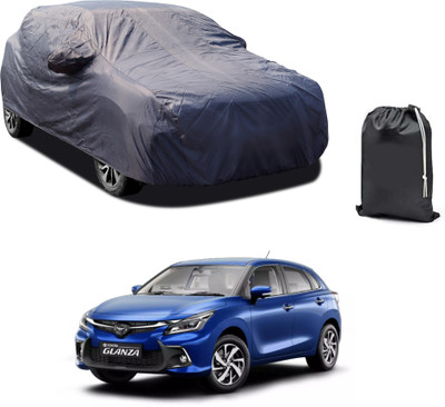 CODOKI Car Cover For Toyota Glanza G Hybrid (With Mirror Pockets)(Grey)