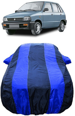 Wegather Car Cover For Maruti 800 Std. LPG (With Mirror Pockets)(Blue)