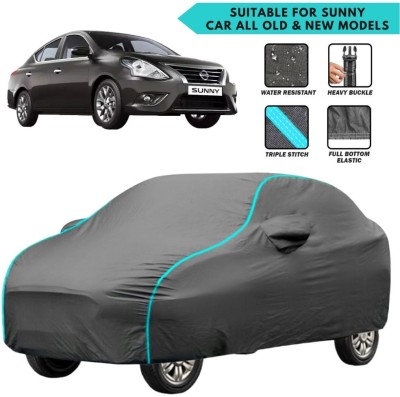 xodi Car Cover For Nissan Sunny, Sunny Facelift, Sunny EX, Sunny LX, Sunny XE, Sunny XL (With Mirror Pockets)(Grey, Blue)