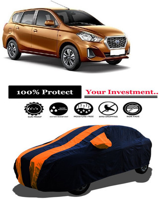 Amexride Car Cover For Datsun Go Plus T VDC Petrol (With Mirror Pockets)(Orange)