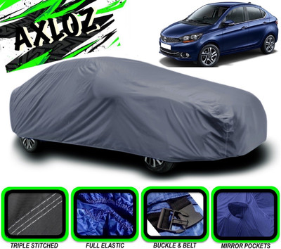 AXLOZ Car Cover For Tata Tigor (With Mirror Pockets)(Grey)