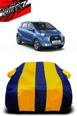 J S R Car Cover For Datsun Redi GO 1.0 T Option (With Mirror Pockets)(Yellow, Blue)