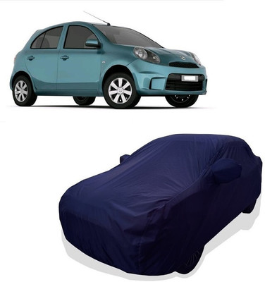 Tricway Car Cover For Nissan Micra Active XV Petrol (With Mirror Pockets)(Blue)