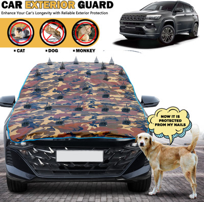 AUTOMOZEXO Car Cover For Jeep Compass (Without Mirror Pockets)(Multicolor)