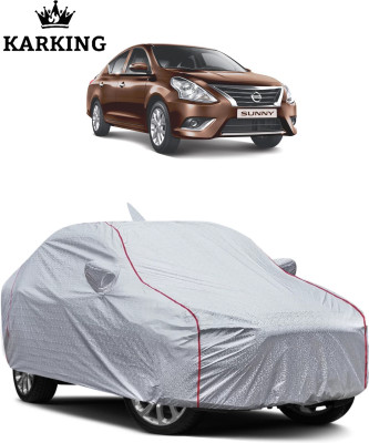 KARKING Car Cover For Nissan Sunny (With Mirror Pockets)(Silver)