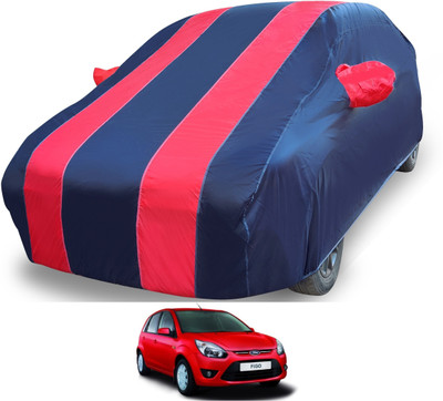 MOCKHE Car Cover For Ford Figo (With Mirror Pockets)(Red)