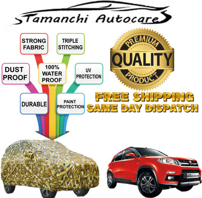 Tamanchi Autocare Car Cover For Maruti Suzuki Vitara Brezza(Multicolor)