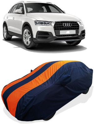 Coxtor Car Cover For Audi Q3 30 TFSI Premium FWD Petrol (With Mirror Pockets)(Orange, Blue)