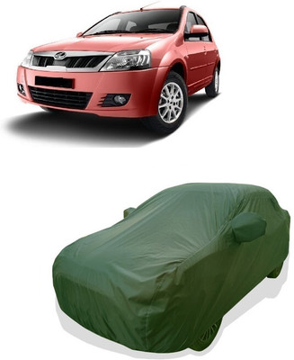 Tricway Car Cover For Mahindra E Verito D4 (With Mirror Pockets)(Green)