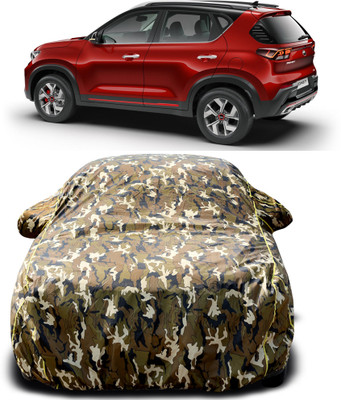 octavic Car Cover For Kia Sonet (With Mirror Pockets)(Multicolor, Yellow)