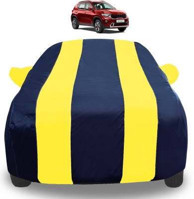 Auto Hub Car Cover For Kia Sonet (With Mirror Pockets)(Yellow)