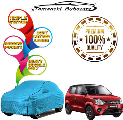 Tamanchi Autocare Car Cover For Hyundai Grand i10 (With Mirror Pockets)(Blue)