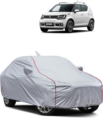 FRONCH Car Cover For Maruti Suzuki Ignis (With Mirror Pockets)(Silver)