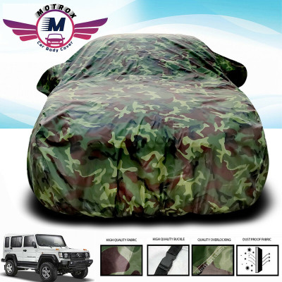 MoTRoX Car Cover For Force Gurkha (Without Mirror Pockets)(Green)