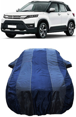 Wegather Car Cover For Maruti Suzuki Vitara Brezza Facelift (With Mirror Pockets)(Grey)