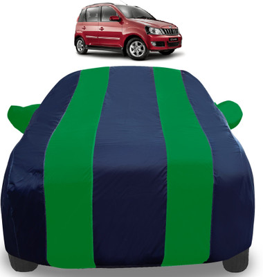 Auto Hub Car Cover For Mahindra Quanto (With Mirror Pockets)(Green)