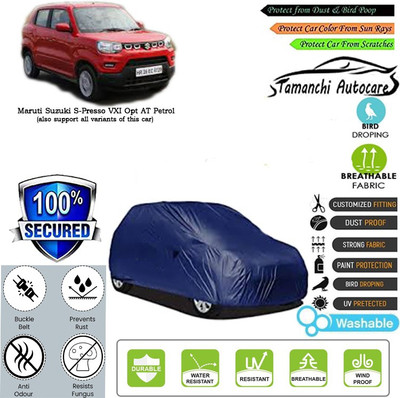 Tamanchi Autocare Car Cover For Maruti Suzuki S-Presso VXI Opt AT Petrol(Blue)
