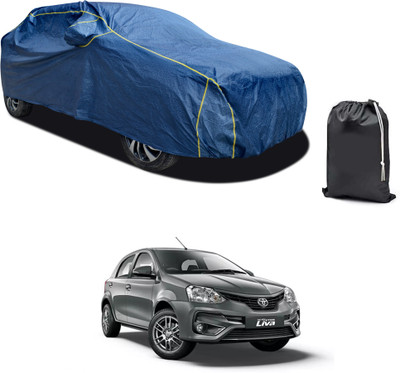 CODOKI Car Cover For Toyota Etios Liva (With Mirror Pockets)(Blue, For 2019, 2020, 2021, 2022, 2023 Models)