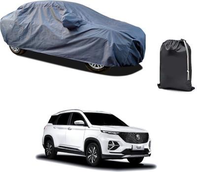 PAGORA Car Cover For MG Hector Plus (With Mirror Pockets)(Grey)