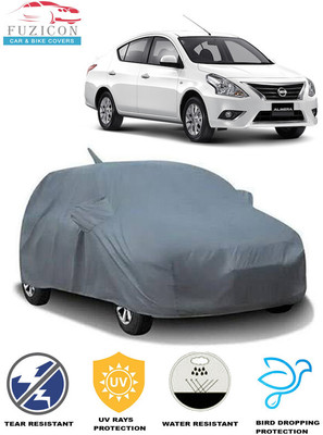 FUZICON Car Cover For Nissan Almera 1.8 SVE (With Mirror Pockets)(Grey)