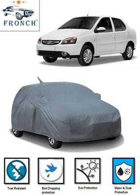 FRONCH Car Cover For Tata Indica (With Mirror Pockets)(Grey)