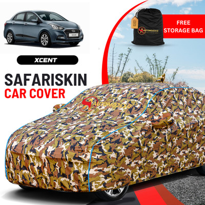 AUTOMOZEXO Car Cover For Hyundai Xcent (With Mirror Pockets)(Multicolor)