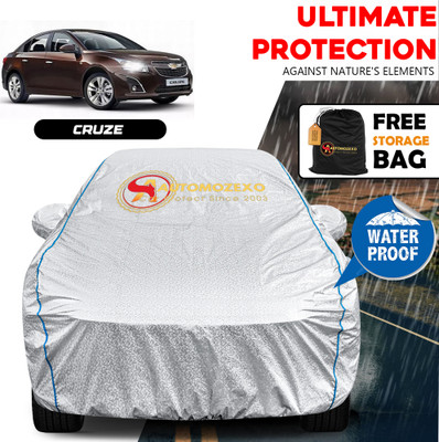 AUTOMOZEXO Car Cover For Chevrolet Cruze (With Mirror Pockets)(Silver)