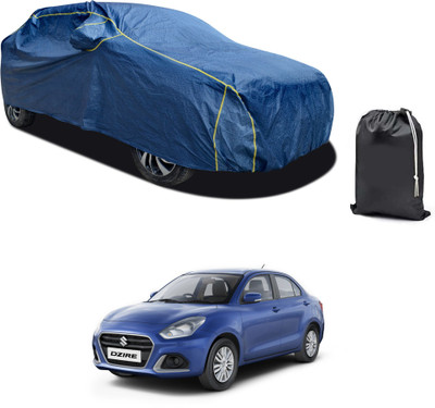 GOSHIV-car and bike accessories Car Cover For Maruti Suzuki Swift Dzire (With Mirror Pockets)(Blue)