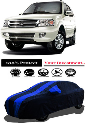 Amexride Car Cover For Tata Safari VTT LX (With Mirror Pockets)(Multicolor)