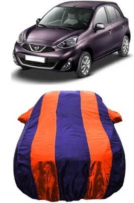 Wegather Car Cover For Nissan Micra Diesel XL Optional (With Mirror Pockets)(Orange)