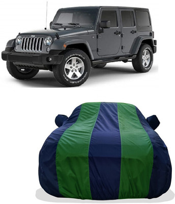 Tricway Car Cover For Jeep Wrangler Unlimited 3.6 4X4 (With Mirror Pockets)(Green)
