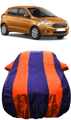 Wegather Car Cover For Ford Figo 1.5D Ambiente MT (With Mirror Pockets)(Orange)