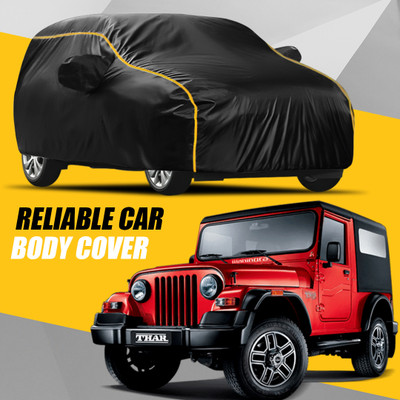 S Shine Max Car Cover For Mahindra Thar (With Mirror Pockets)(Multicolor)
