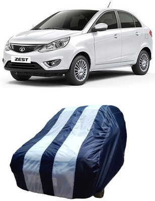 ATBROTHERS Car Cover For Tata Zest Quadrajet 1.3 75PS XMS (Without Mirror Pockets)(White, Blue)