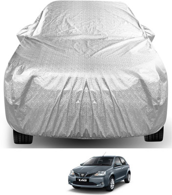 Auto Hub Car Cover For Toyota Etios Liva (With Mirror Pockets)(Silver)